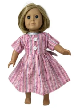 Doll Clothes Superstore Size 5 Matching Pink And Silver Dresses For Child And Doll