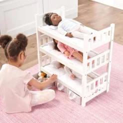Badger Basket 1-2-3 Convertible Doll Bunk Bed With Bedding And Baskets - White Rose -Cheap Toy Store GUEST bac6cf69 0a34 490c 92e7 6723af21d91f