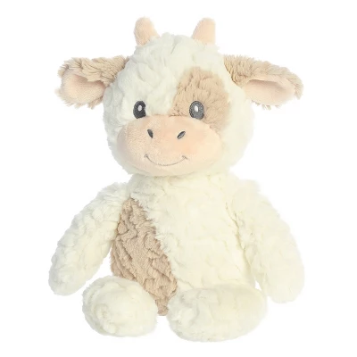 Ebba Huggy Collection 13" Clover Cow White Stuffed Animal 6 Ebba Huggy Collection 13" Clover Cow White Stuffed Animal - Image 4