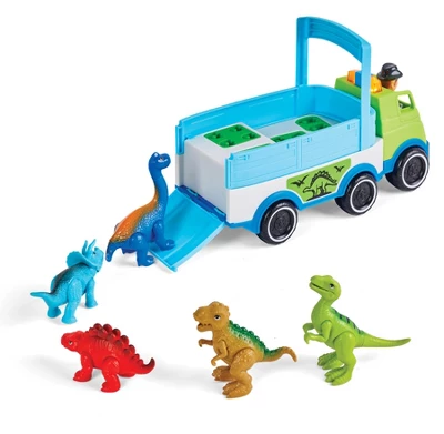 Kidoozie Dino Adventure Hauler, Dinosaur And Vehicle For Toddler Or Preschooler, Ages 12M+ 4 Kidoozie Dino Adventure Hauler, Dinosaur And Vehicle For Toddler Or Preschooler, Ages 12M+ - Image 2