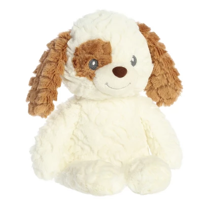 Ebba Huggy Collection 13" Parker Puppy White Stuffed Animal 3 Ebba Huggy Collection 13" Parker Puppy White Stuffed Animal