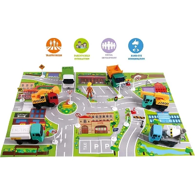 Big Daddy Complete Construction World Toy Set Includes Excavator Truck, Crane Truck, Cement Truck, & Dump Truck 26 Piece Mega Set Bonus Road Map 3 Big Daddy Complete Construction World Toy Set Includes Excavator Truck, Crane Truck, Cement Truck, & Dump Truck 26 Piece Mega Set Bonus Road Map