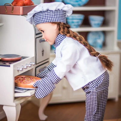 The Queen's Treasures 18 Inch Doll 6 Piece Pastry Chef Clothing Outfit 4 The Queen's Treasures 18 Inch Doll 6 Piece Pastry Chef Clothing Outfit - Image 2