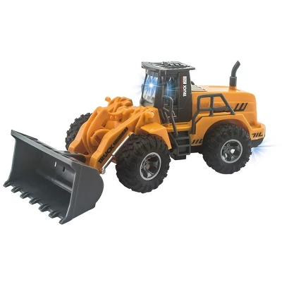 Link 1:30 RC Bulldozer Construction Vehicle Radio Control Truck Toy With 5 Channels | Yellow 3 Link 1:30 RC Bulldozer Construction Vehicle Radio Control Truck Toy With 5 Channels | Yellow