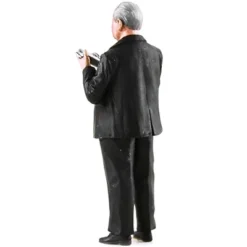 Ferdinand Porsche Standing Holding A Model Porsche Figure For 1/18 Scale Models By Le Mans Miniatures