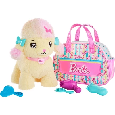 Barbie Salon Pet Adventure Stuffed Animal, Poodle With Themed Purse And 6 Accessories 5 Barbie Salon Pet Adventure Stuffed Animal, Poodle With Themed Purse And 6 Accessories - Image 3
