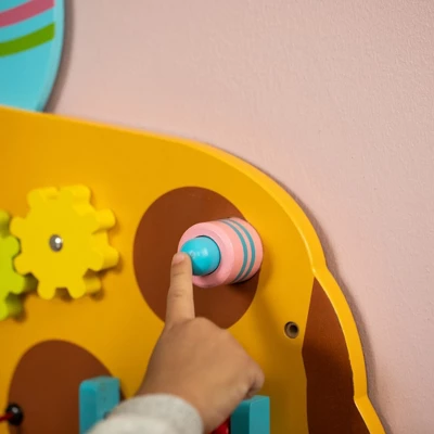 ShpilMaster Wooden Giraffe Sensory Wall Game, Activity Toy Growth Chart For Playroom, Nursery, Preschool, And Doctors' Office 6 ShpilMaster Wooden Giraffe Sensory Wall Game, Activity Toy Growth Chart For Playroom, Nursery, Preschool, And Doctors' Office - Image 4