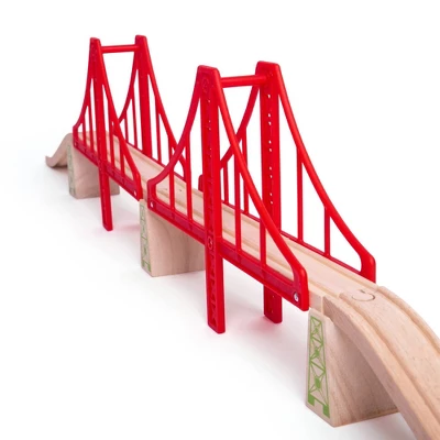 Bigjigs Rail Double Suspension Bridge Wooden Railway Train Set Accessory 7 Bigjigs Rail Double Suspension Bridge Wooden Railway Train Set Accessory - Image 5
