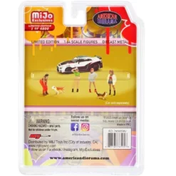 "Hip Hop Girls" 6 Piece Diecast Set (4 Women, 2 Dog Figures) Limited Ed To 4800 Pieces 1/64 Scale Models By American Diorama