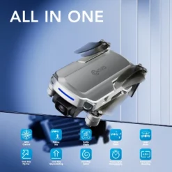 Contixo F28 Foldable GPS Drone - 2K FHD Camera With GPS Control And Selfie Mode - Follow Me, Way Point, & Orbit Mode -With Carrying Case