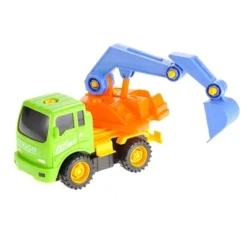 Ready! Set! Play! Link 27 Piece Take-A-Part Engineering Excavator Construction Vehicle Truck Set