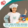 Leo & Friends 2-in-1 Mini Kitchen 15-Piece Wooden Play Set -Cheap Toy Store GUEST f6675e82 8a64 40ec 968b 197e7996b83f