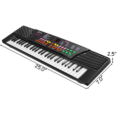Costway 54 Keys Music Electronic Keyboard Kid Electric Piano Organ W/Mic & Adapter 3 Costway 54 Keys Music Electronic Keyboard Kid Electric Piano Organ W/Mic & Adapter