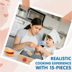 Leo & Friends 2-in-1 Mini Kitchen 15-Piece Wooden Play Set -Cheap Toy Store GUEST fb221e15 da10 4569 a271 b810743223b7