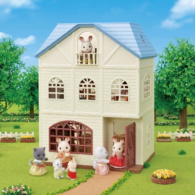 Calico Critters Sky Blue Terrace Gift Set, Dollhouse Playset With Figures, Furniture And Accessories 4 Calico Critters Sky Blue Terrace Gift Set, Dollhouse Playset With Figures, Furniture And Accessories - Image 2