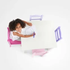 5pc Forever Kids' Wood Table And 4 Chair Set White - Humble Crew -Cheap Toy Store GUEST fd0b9944 ee8d 4521 bd26 7932b385f5cc