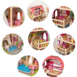 ShpilMaster Wooden Doll House With Toys And Furniture Accessories With LED Light For Ages 3+ -Cheap Toy Store GUEST fff8b5fb 2d36 4d2e bb00 3c7d130eaba2